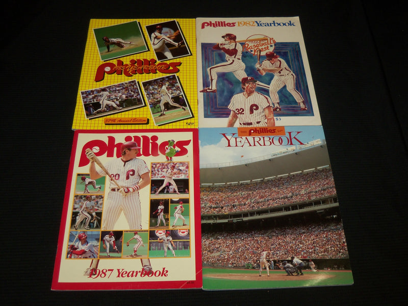 PHILADELPHIA PHILLIES YEARBOOKS & SCORECARDS LOT OF 8 - O 3027A