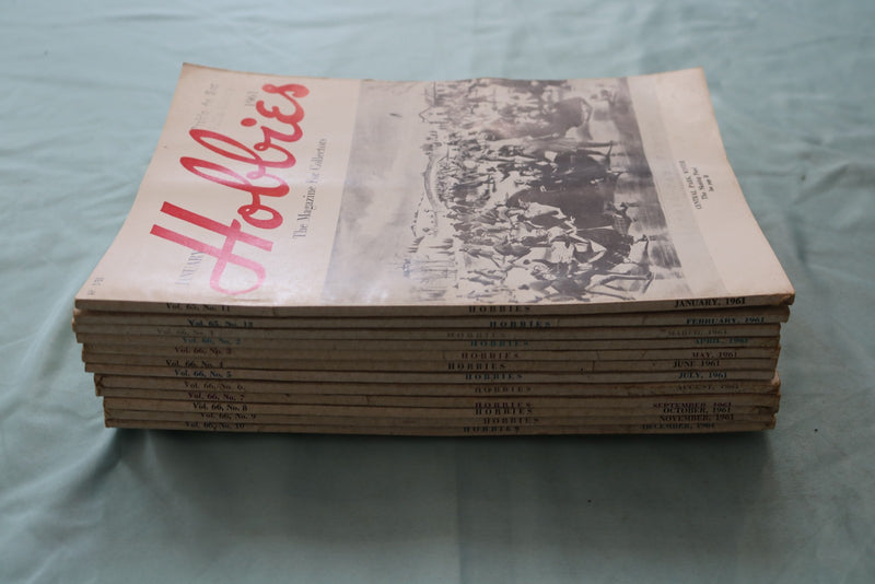 1961 HOBBIES MAGAZINE - COMPLETE YEAR - LOT OF 12 - O 3962
