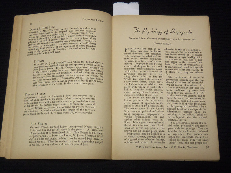 1937 JANUARY DIGEST AND REVIEW MAGAZINE - BIRTH OF THE MOVIES - K 1017