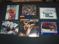1995-2001 CALENDARS-JETS-RANGERS-GIANTS-KNICKS-BB HALL OF FAME- LOT OF 6-O 2366N