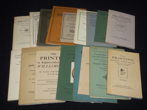 1904-2000 PRINTING & PAPER BOOKS & CATALOGS LOT OF 17 - SOFTCOVER - WR 52