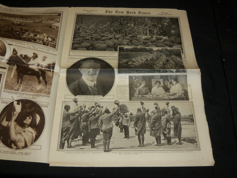 1915 AUGUST 29 NEW YORK TIMES PICTURE SECTION - NAVAL WAR GAMES - NP 5486