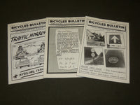1986-1988 BICYCLES BULLETIN- FRIENDS OF THE EARTH MAGAZINE LOT OF 3 - O 3264