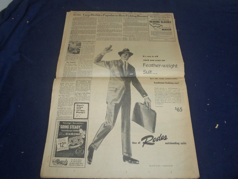 1958 MAY 4 THE COURIER-JOURNAL NEWSPAPER - TIM TAM WINS KENTUCKY DERBY - NP 5588