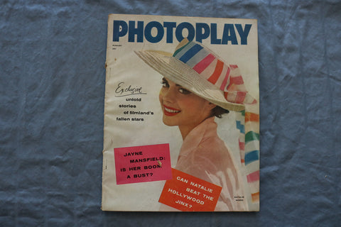 1957 AUGUST PHOTOPLAY MAGAZINE - NATALIE WOOD COVER - SP 1196D