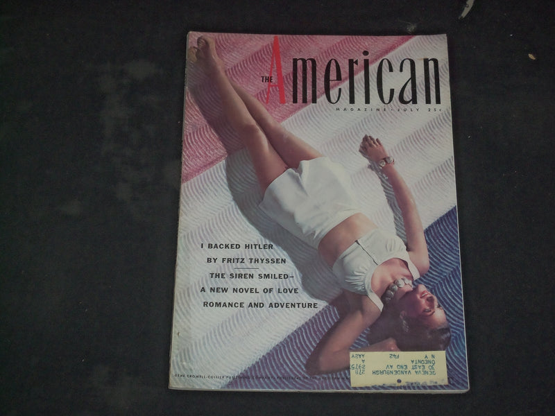 1940 JULY THE AMERICAN MAGAZINE - THE SIREN SMILED, NOVEL OF LOVE - B 4061