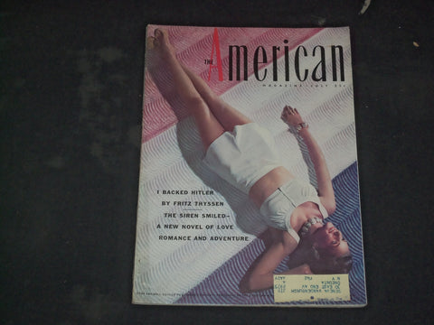 1940 JULY THE AMERICAN MAGAZINE - THE SIREN SMILED, NOVEL OF LOVE - B 4061