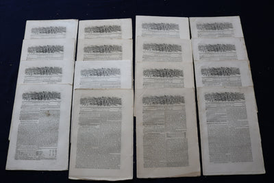 1862-1863 THE CULTIVATOR NEWSPAPER - LOT OF 16 - NP 8865