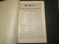 1861 SEPTEMBER THE BUILDER ARCHITECT MAGAZINE - 4 ISSUES ILLUSTRATIONS - ST 416N