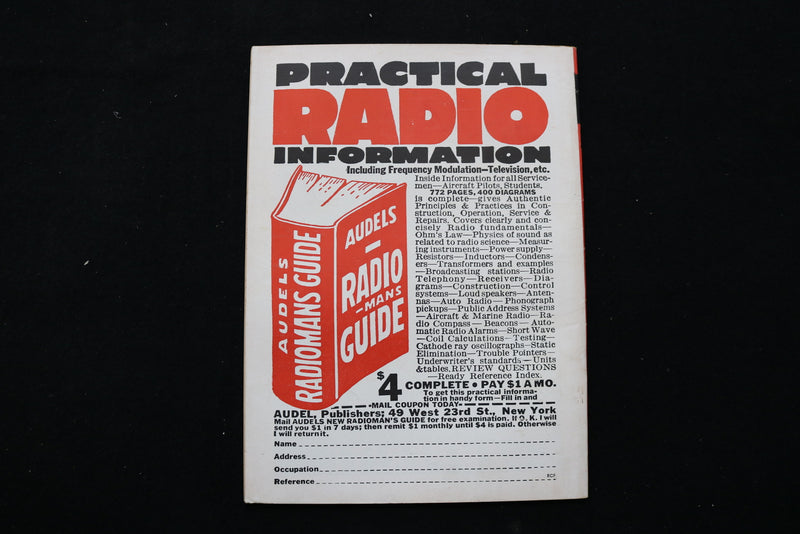 1942 JUNE RADIO-CRAFT MAGAZINE - WALKING PLANE DETECTOR COVER - E 10381