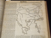1828-1829 THE ALBION WEEKLY GAZETTE BOUND VOLUME NO. 7 - NEW YORK - R 10J