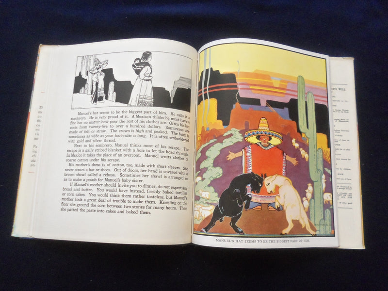 1943 LITTLE FOLKS OF OTHER LANDS HARDCOVER BOOK BY WATTY PIPER - KD 8334