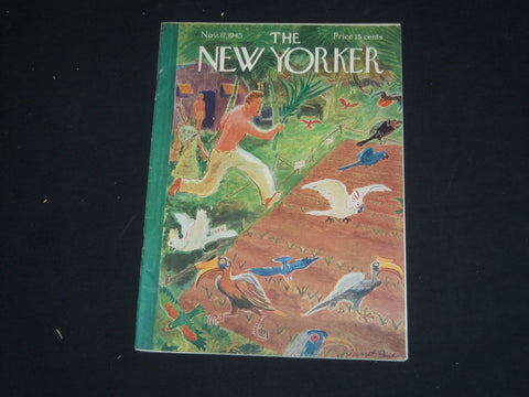 1945 NOVEMBER 17 THE NEW YORKER MAGAZINE - ILLUSTRATED COVER - NY 138