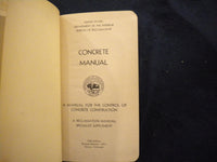 1951 CONCRETE MANUAL SOFT SOFT LEATHER COVER BOOK - 5TH EDITION - KD 8064