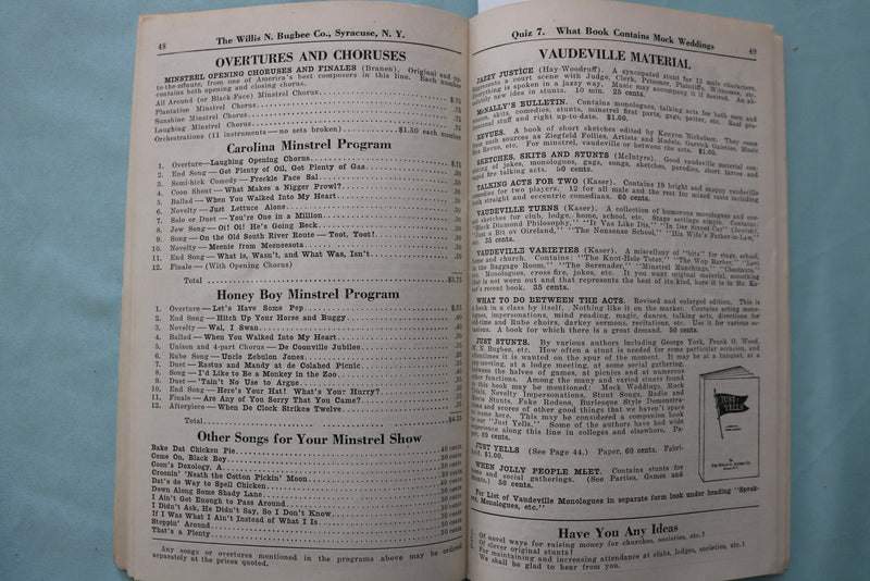 1929 BUGBEE'S ANNUAL GUIDE SOFTCOVER BOOK - SYRACUSE, NY - K 3435