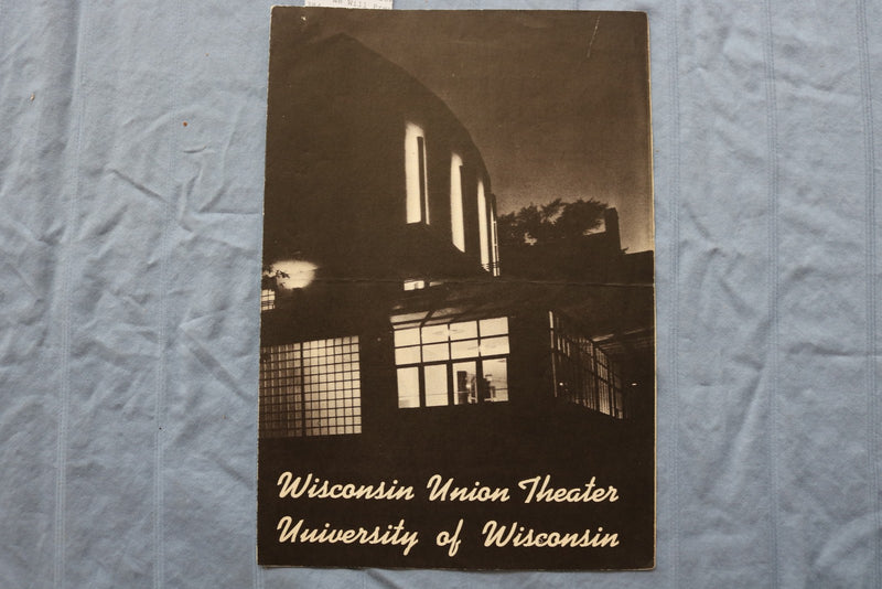 1940'S UNIV. OF WISCONSIN WISCONSIN UNION THEATRE PROGRAMS - LOT OF 3 - K 2982