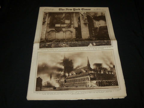 1914 DECEMBER 20 NEW YORK TIMES PICTURE SECTION - YPRES BELGIUM - NP 5608