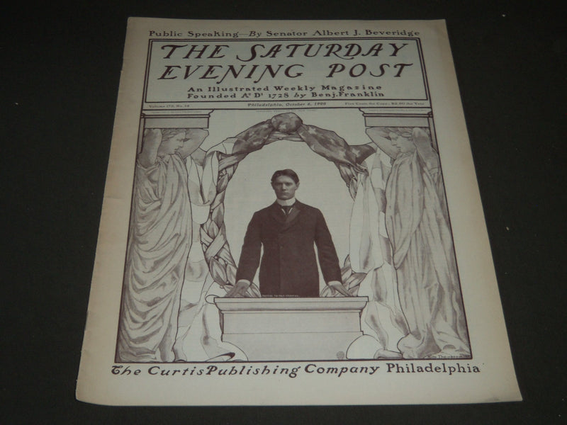 1900 OCTOBER 6 THE SATURDAY EVENING POST MAGAZINE - ILLUSTRATED COVER - SP 604