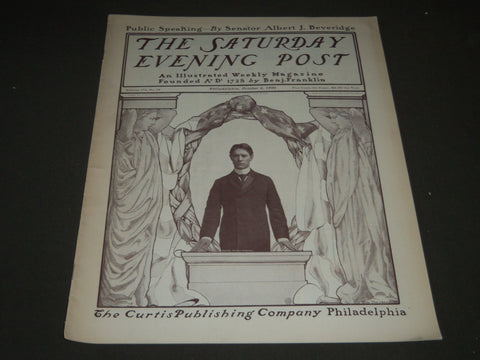 1900 OCTOBER 6 THE SATURDAY EVENING POST MAGAZINE - ILLUSTRATED COVER - SP 604
