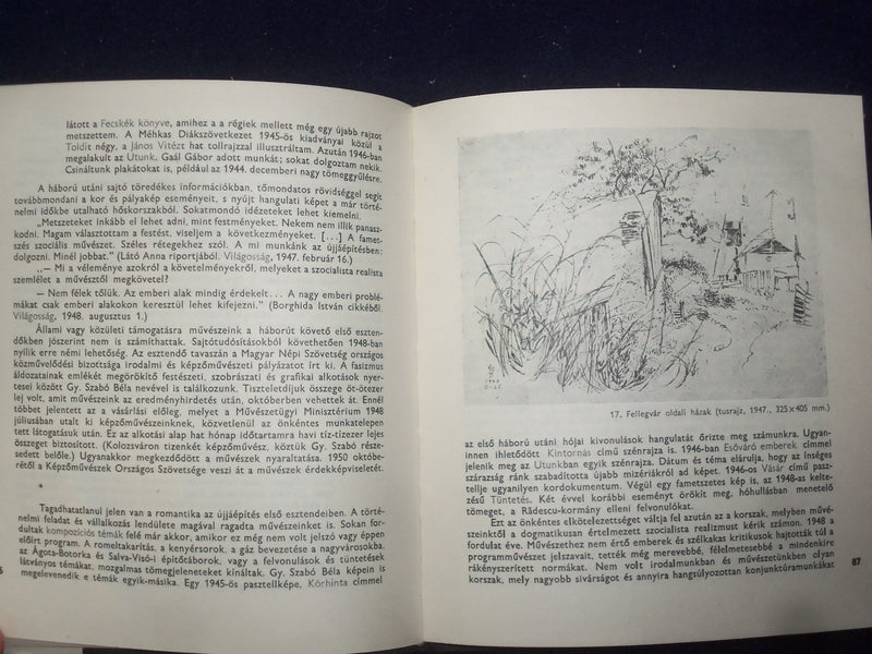 1980 GY. SZABO BELA HARDCOVER BOOK BY MURADIN JENO - HUNGARIAN TEXT - KD 8796
