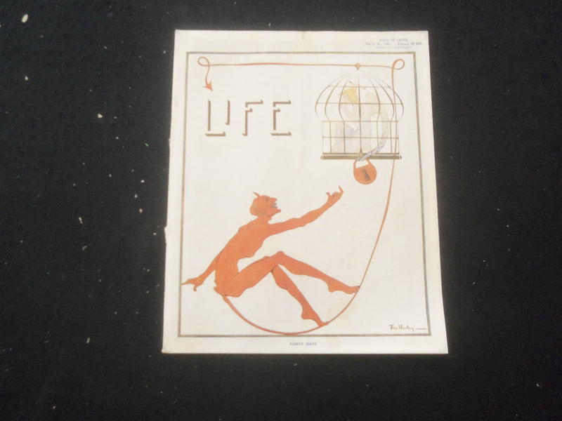 1915 FEBRUARY 18 LIFE MAGAZINE - FORTY DAYS - L 760U