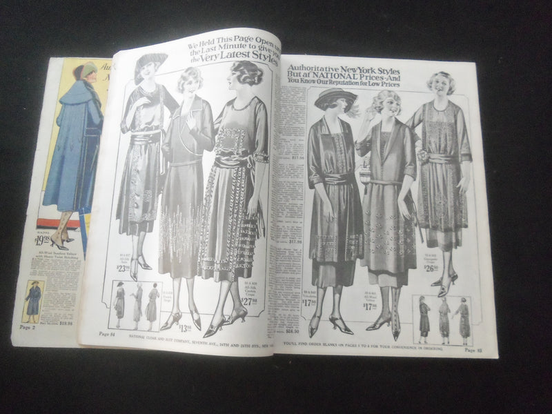 1921-1922 FALL & WINTER NATIONAL CLOAK & SUIT CO. CATALOG - N.Y. STYLES - R 94E