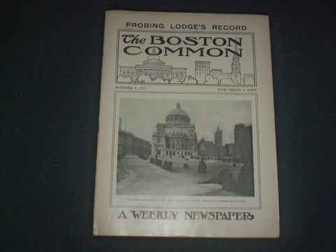 1910 OCTOBER 8 THE BOSTON COMMON MAGAZINE - PROBING LODGE'S RECORD - B 6227