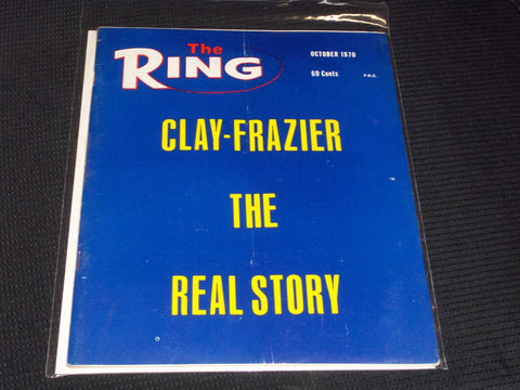 1970 OCTOBER THE RING MAGAZINE - CLAY FRAZIER FRONT COVER - E 3956