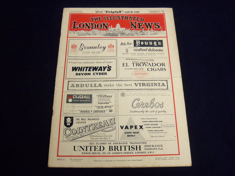 1956 DECEMBER 22 ILLUSTRATED LONDON NEWS MAGAZINE - FIRST TEST ROCKETS - 8075