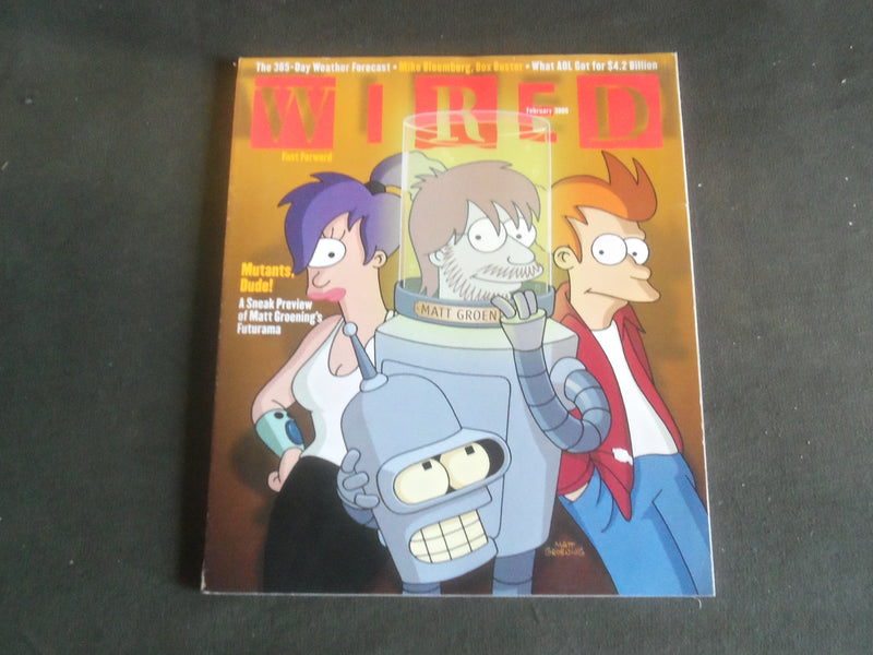 1999 FEBRUARY WIRED MAGAZINE - MUTANTS, DUDE! - MATT GROENING COVER - B 5339M