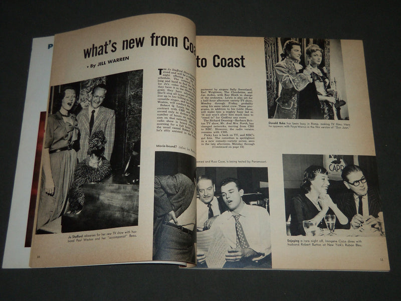 1954 MARCH RADIO-TV MIRROR MAGAZINE - OZZIE & HARRIET NELSON COVER - ST 4846