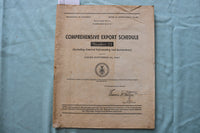 1947 COMPREHENSIVE EXPORT SCHEDULE AND UPDATES - K 3302
