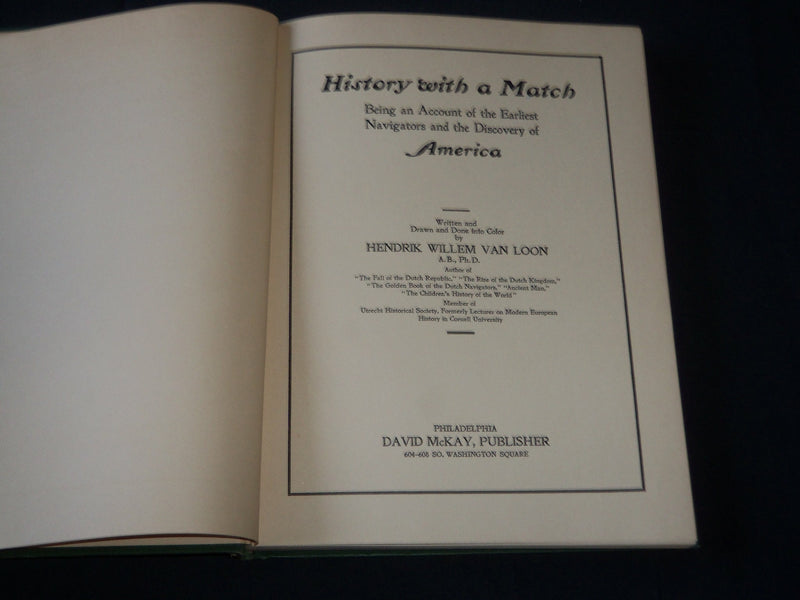 1917 A SHORT HISTORY OF DISCOVERY HARDCOVER BOOK BY HENDRIK VAN LOON - KD 5377
