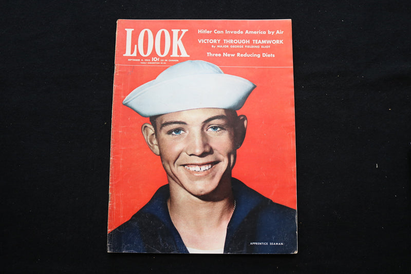 1942 SEPTEMBER 8 LOOK MAGAZINE - APPRENTICE SEAMAN COVER - E 10155