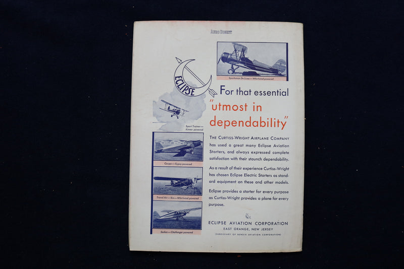 1931 JUNE AERO DIGEST MAGAZINE - CURTISS CONDOR BOMBERS COVER - E 11267