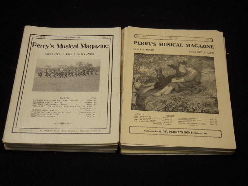 1920'S-1940'S PERRY'S MUSICAL MAGAZINES LOT OF 67 ISSUES - O 3817