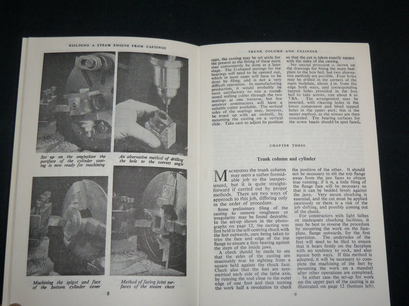 1974 BUILDING A STEAM ENGINE FROM CASTINGS SOFTCOVER BOOK BY WESTBURY - J 6850