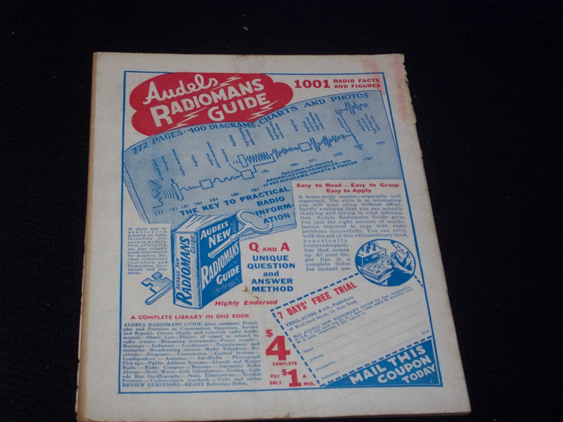 1944 SEPTEMBER RADIO-CRAFT MAGAZINE VERY NICE COVERS & ADS - E 444