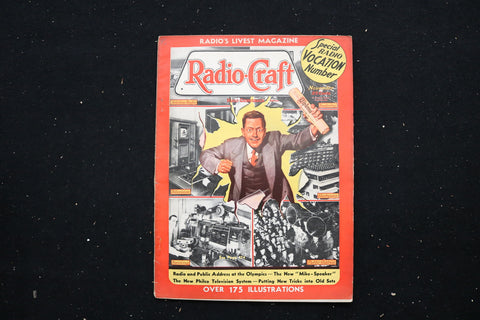 1936 NOV RADIO-CRAFT MAGAZINE - SPECIAL RADIO VOCATION NUMBER COVER - E 11186