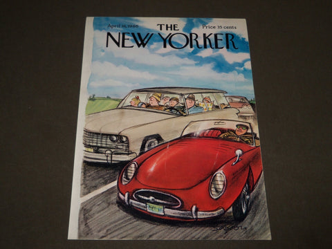 1966 APRIL 16 NEW YORKER MAGAZINE FRONT COVER ONLY - GREAT ART FOR FRAMING