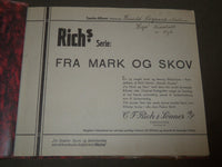 1930'S RICH'S SERIE FRA MARK OG SKOV ANIMAL TOBACCO CARDS ALBUM DANISH - KD 3185