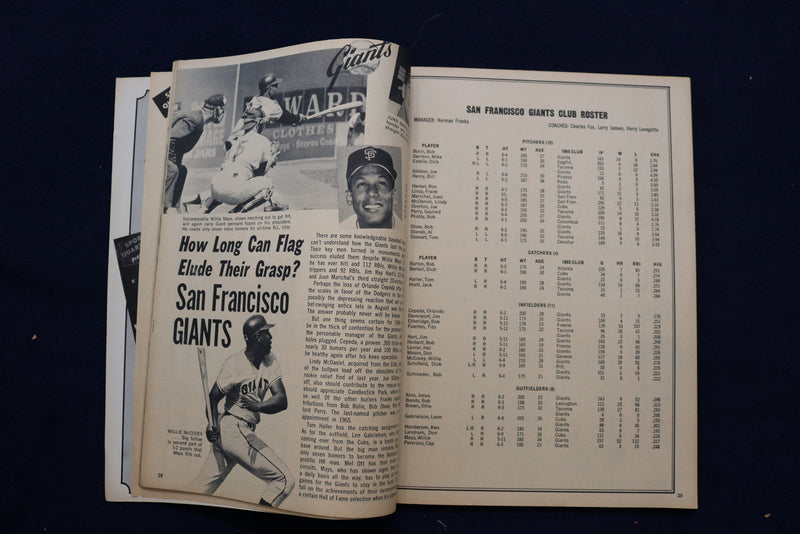 1966 SPORTS QUARTERLY BASEBALL MAGAZINE - SANDY KOUFAX COVER - E 11829