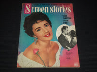 1952 MAY SCREEN STORIES MAGAZINE - ELIZABETH TAYLOR COVER - E 12312