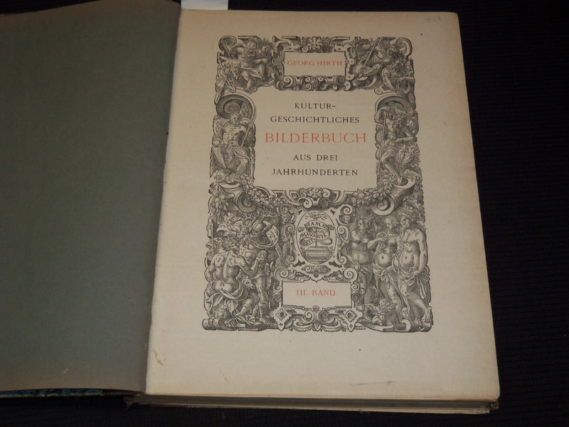 1885 KULTUR GESCHICHTLICHES BILDEBUCH BY GEORG HIRTH VOLUME LOT OF 6 - #63