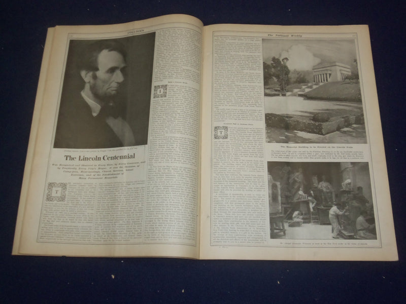 1909 FEBRUARY 13 COLLIER'S MAGAZINE - LINCOLN CENTENNIAL 1809-1909 - ST 6782