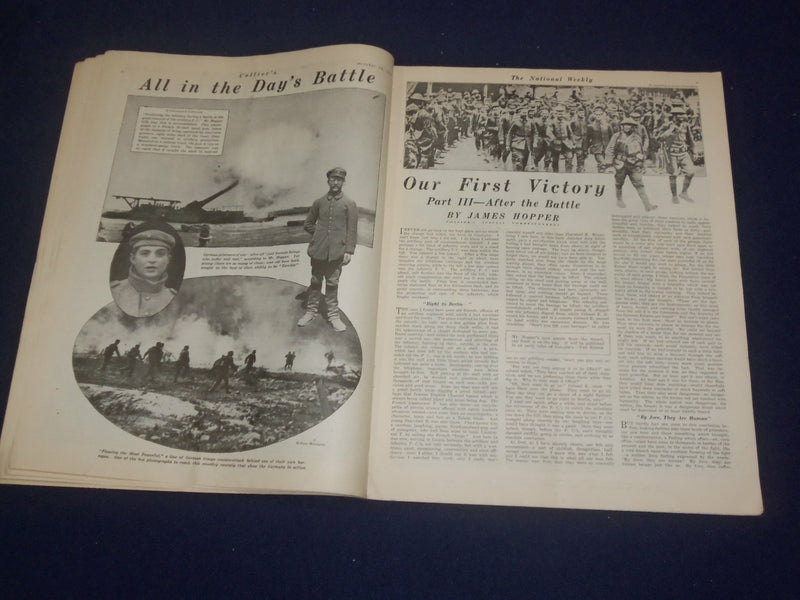 1918 OCTOBER 13 COLLIER'S MAGAZINE - HOOVER TALKS BY WILLIAM A. WOLFF - ST 6746