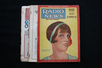 1928 JANUARY RADIO NEWS MAGAZINE - OLGA STECK ON WOR CHAIN COVER - E 10566