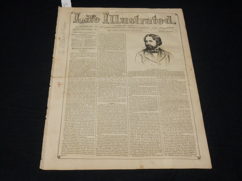 1956 JUNE 28 LIFE ILLUSTRATED NEWSPAPER - JOHN FREMONT NOMINATED - NP 4852