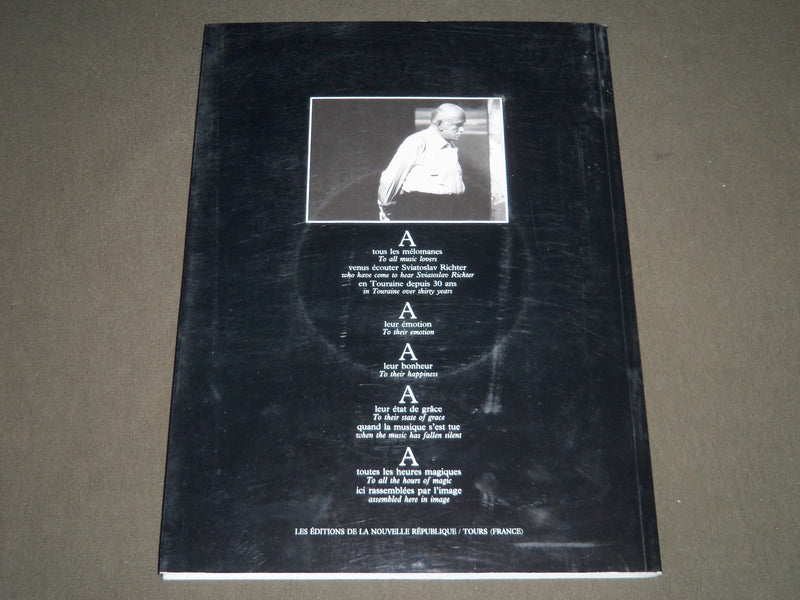 1994 S VIATOSLAV RICHTER PORTRAITS BY HERVE LANSIAUX SOFTCOVER BOOK - I 1200