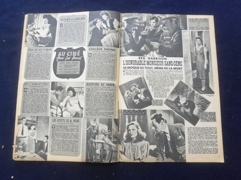1947 MAY 27 CINEMONDE MAGAZINE -MICHELE MORGAN COVER - FRENCH EDITION- SP 4867Z